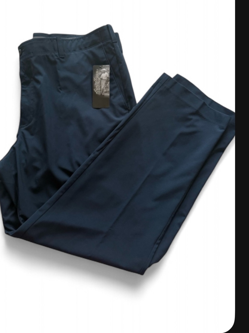 Ben Nogan Men's Tailored Dress Pants in Navy